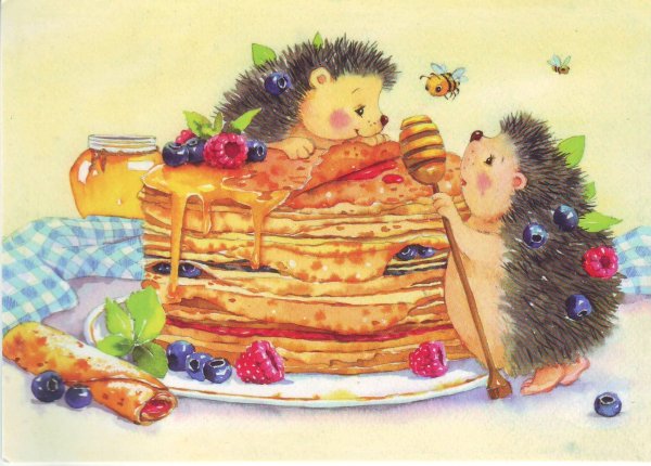 Блины прикольные