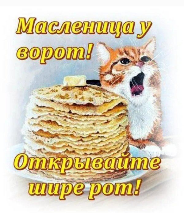 открытка масленица
