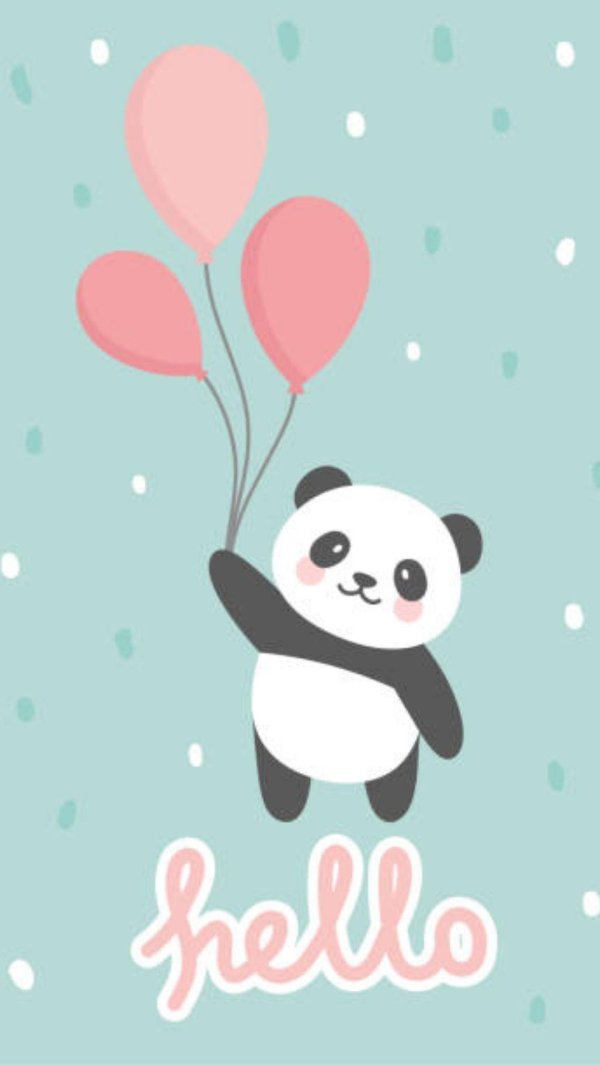 панда мультяшная