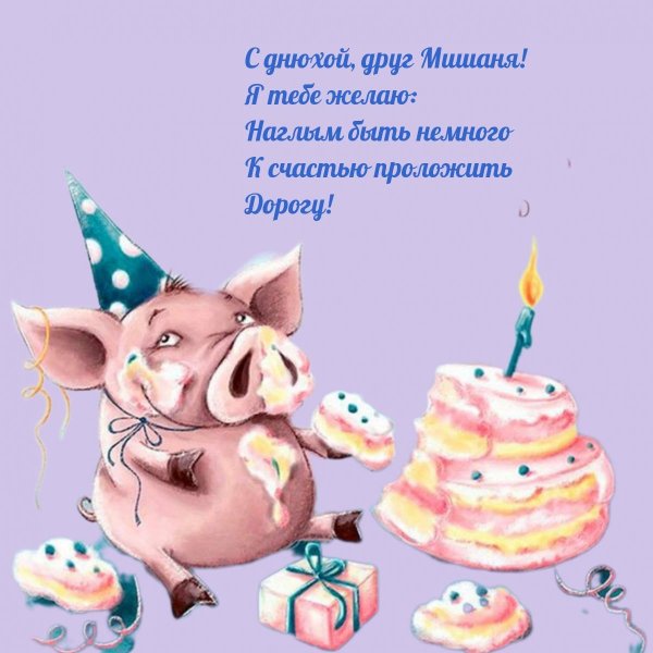 поздравление с днем рождения миша