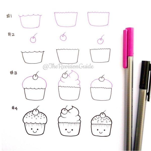 рисунок кекс