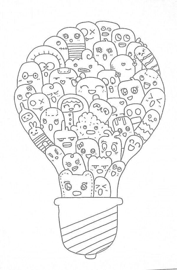 раскраски антистресс милые
