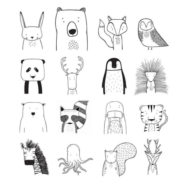 animal doodles