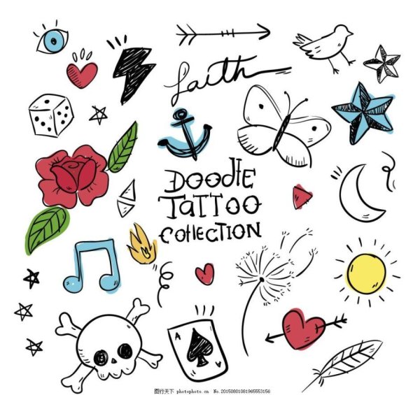 эскиз маленьких татуировок