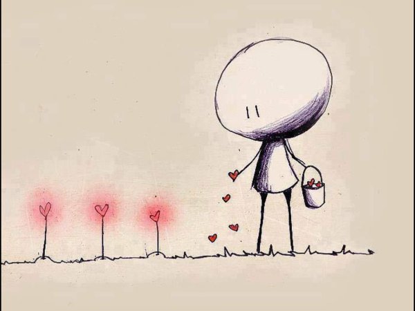 рисунки про любовь со смыслом карандашом