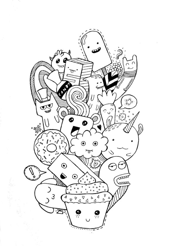 дудлинг монстрики