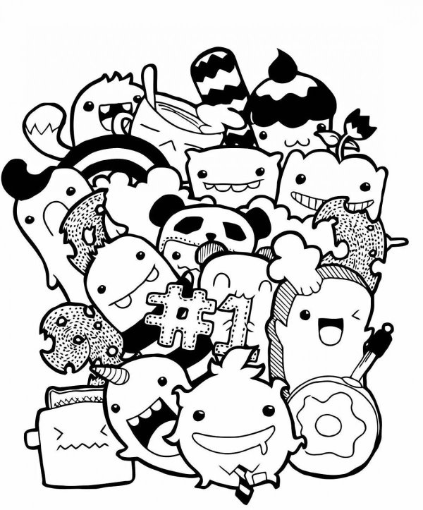 дудлинг монстрики