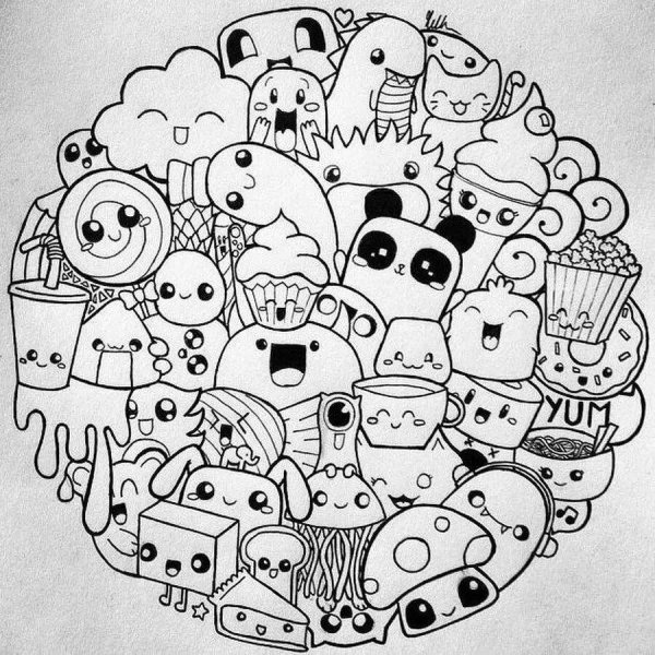 doodle art как рисовать