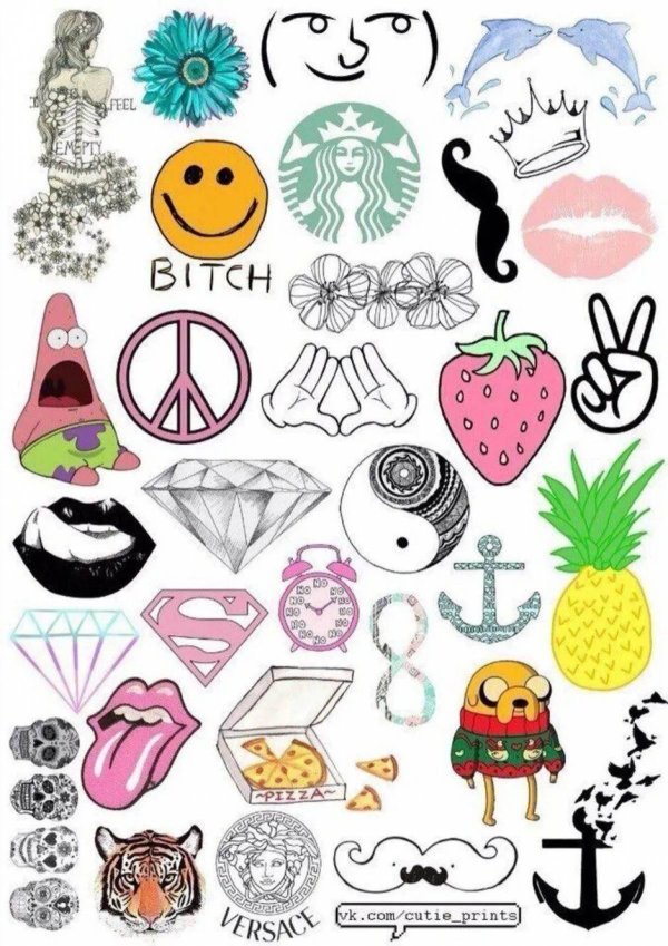 стикеры для распечатки