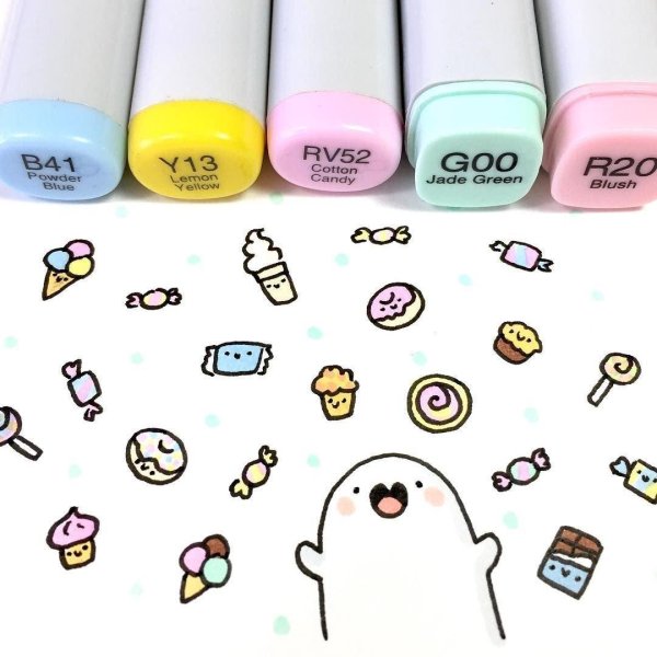 маленькие картиночки маркерами