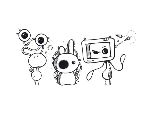 рисунок робот