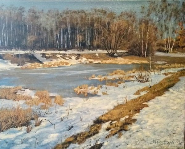 весенняя проталинка левитана