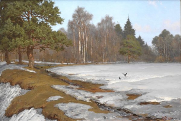 картина левитана проталины