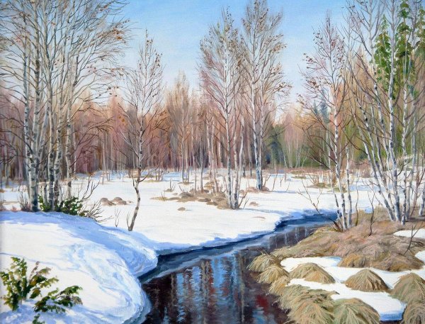 ричард берггольц весенний пейзаж