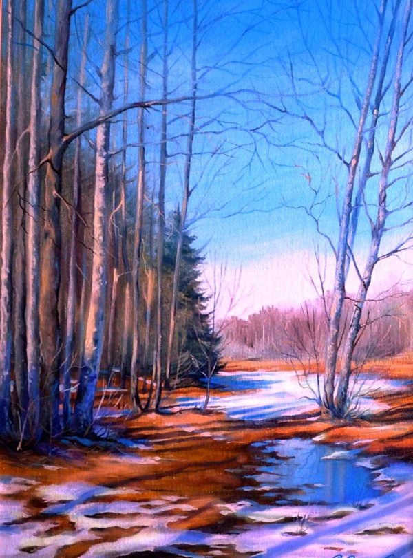 весенний пейзаж живопись