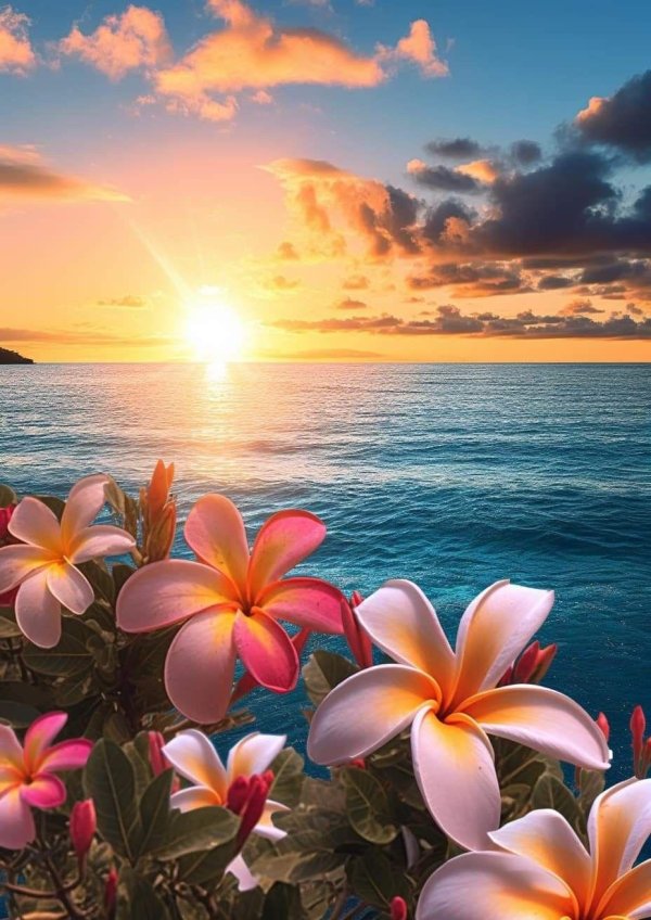 цветок плюмерия