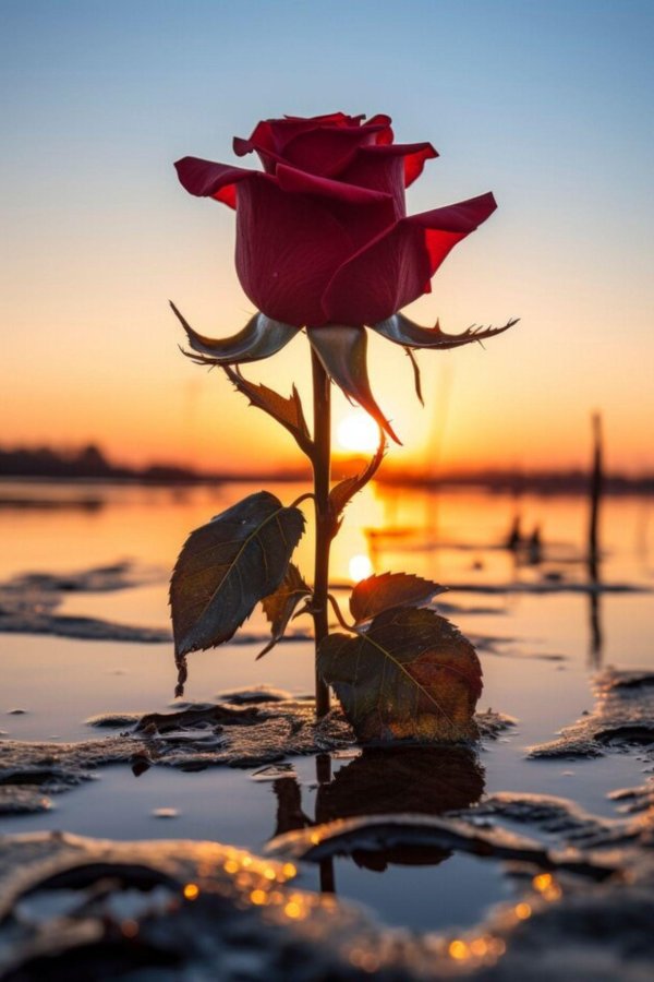 красивая роза