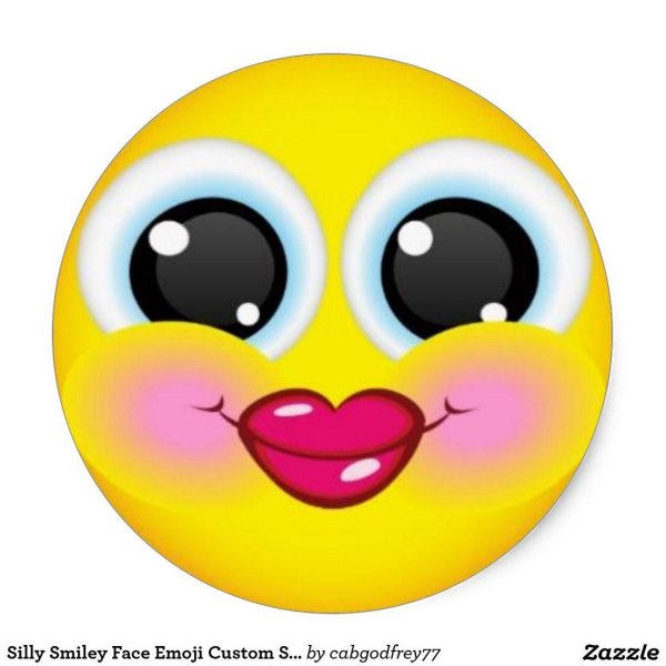 смайлик с большими глазами