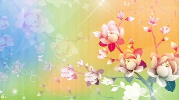 цветочные фоны