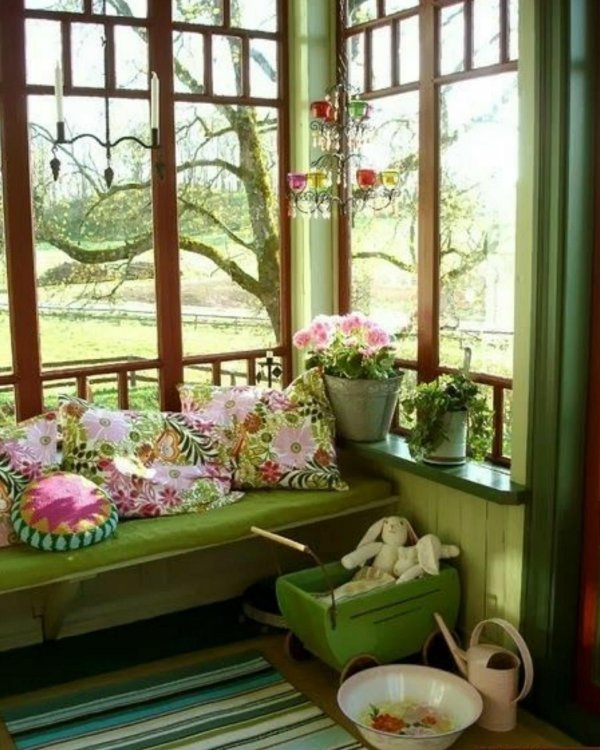 интерьер веранды