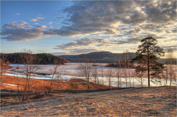 озеро ильмень зимой