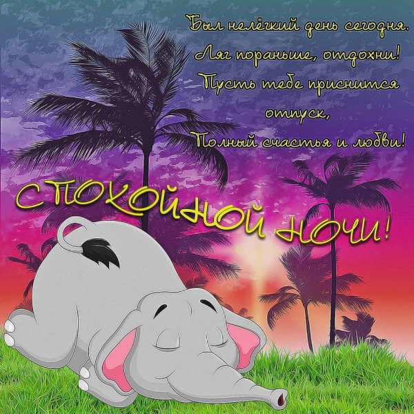 доброй ночи прикольные открытки