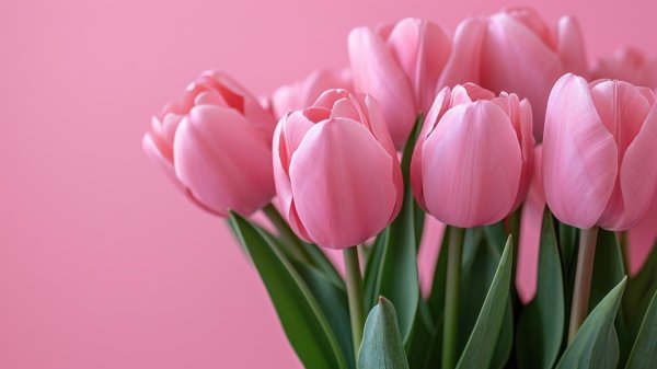 открытка с тюльпанами