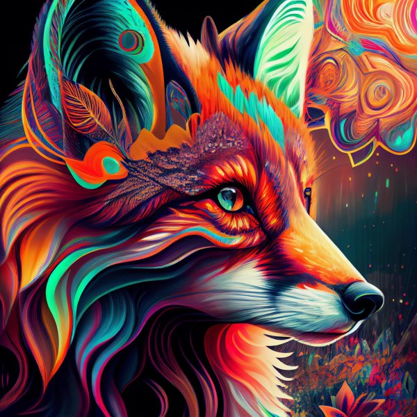 лиса абстракция