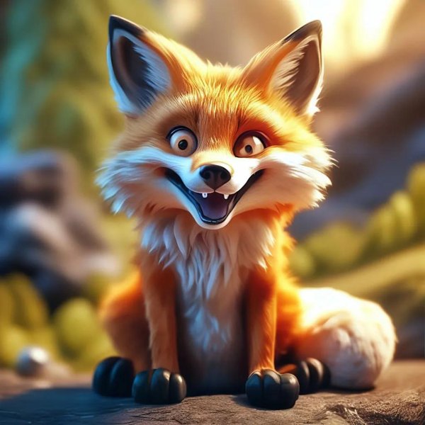 мультяшные лисички