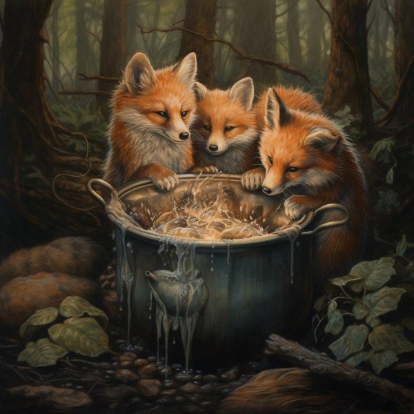 картина с лисой