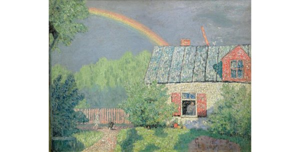 николай крымов московский пейзаж радуга