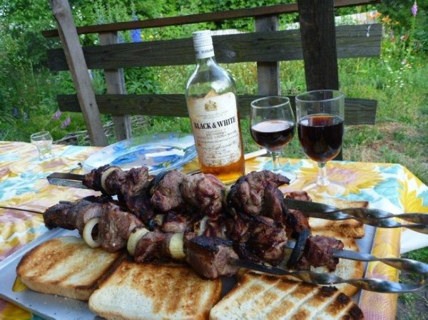 шашлычок под коньячок