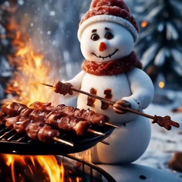 красивые снеговики