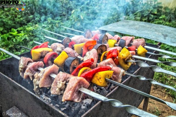 шашлыки на шампурах