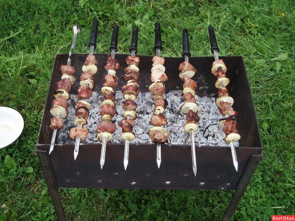мангал с шашлыками