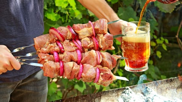 шашлыки с пивом