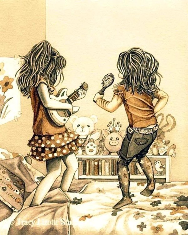 две сестры иллюстрация