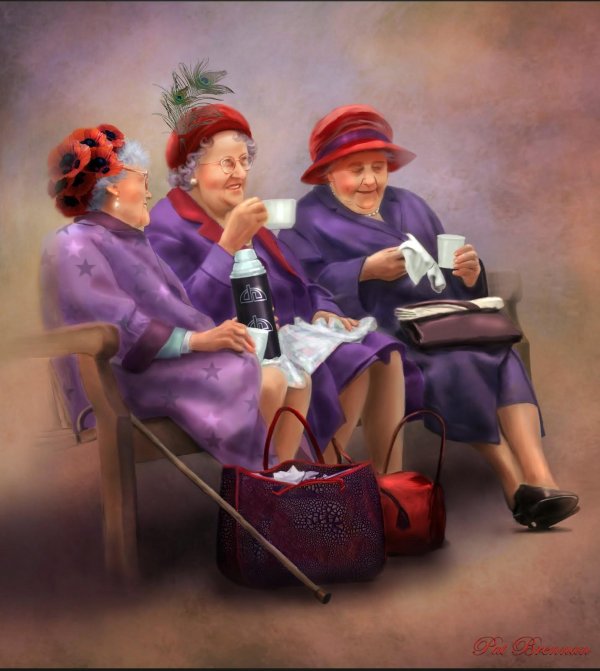 бабушки подружки