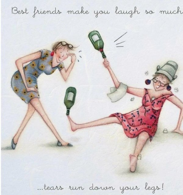 прикольные открытки для подруги