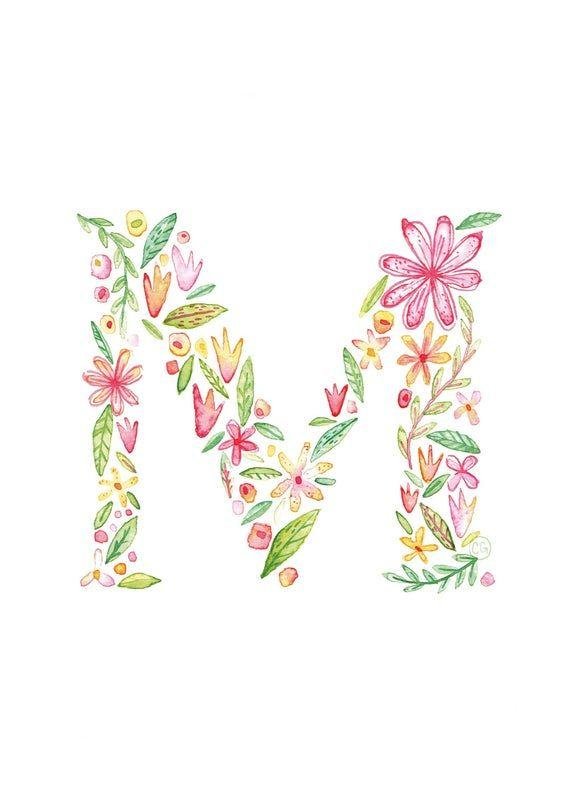 буква м вышивка