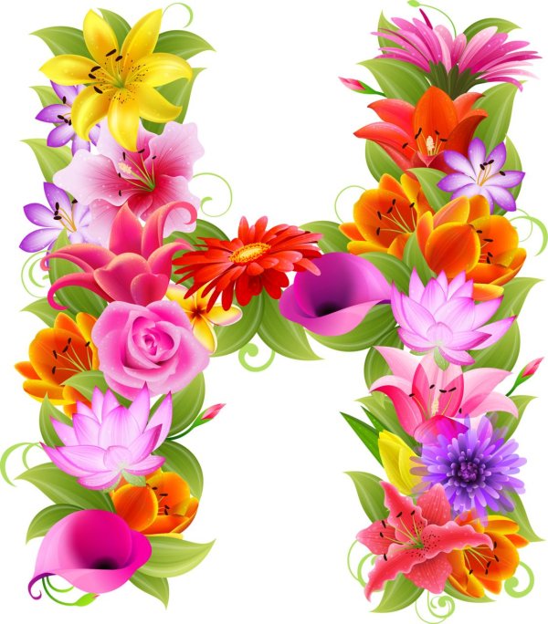 цветочный алфавит