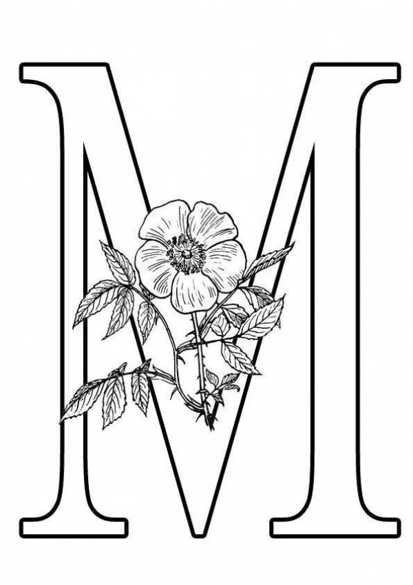 буквы для раскрашивания