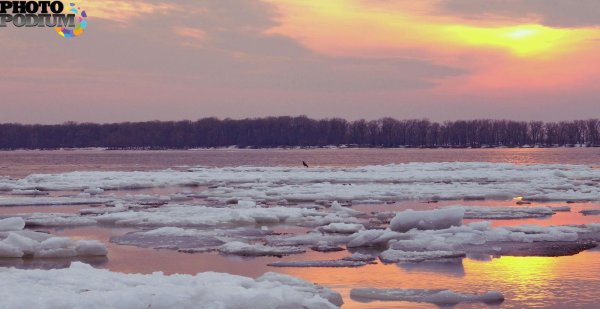 река волга весной