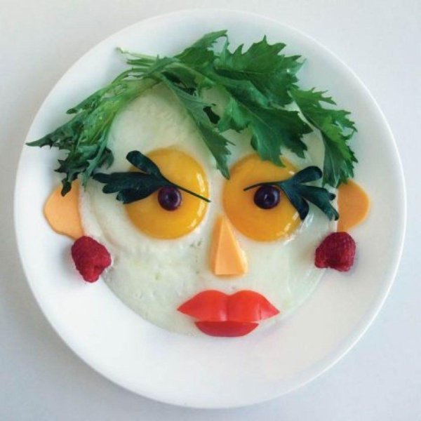 креативная яичница