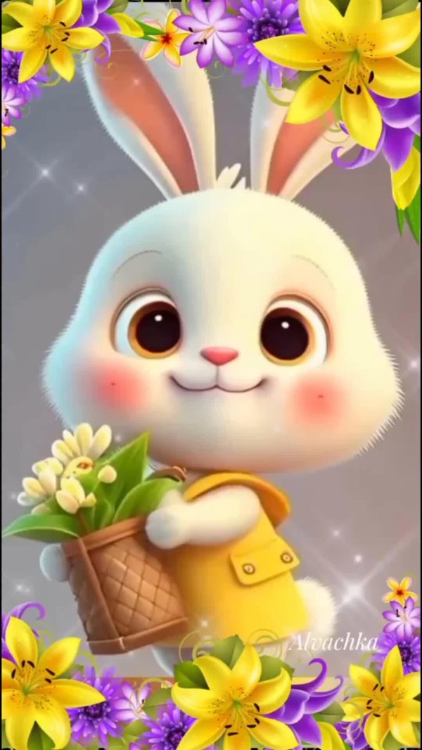 открытки доброе утро зайка