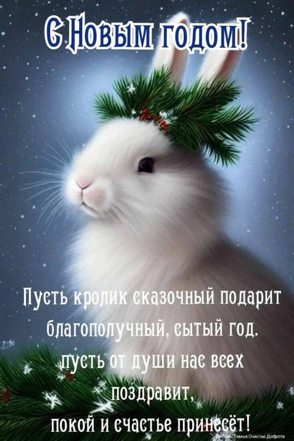 кролик новогодний