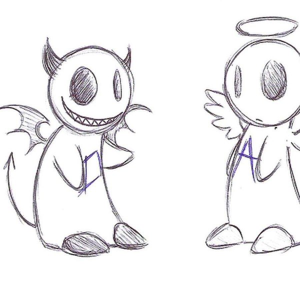 дьявол рисунок