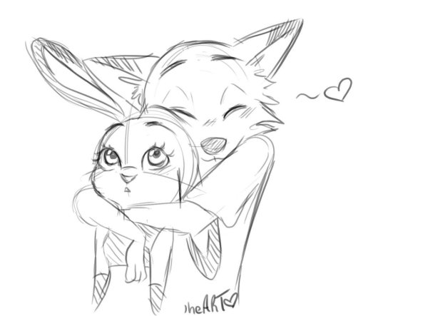 ник и джуди скетч