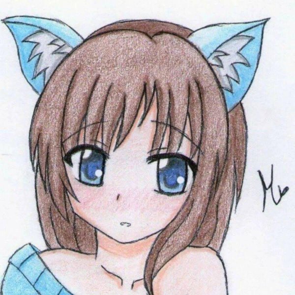 рисунок аниме простой