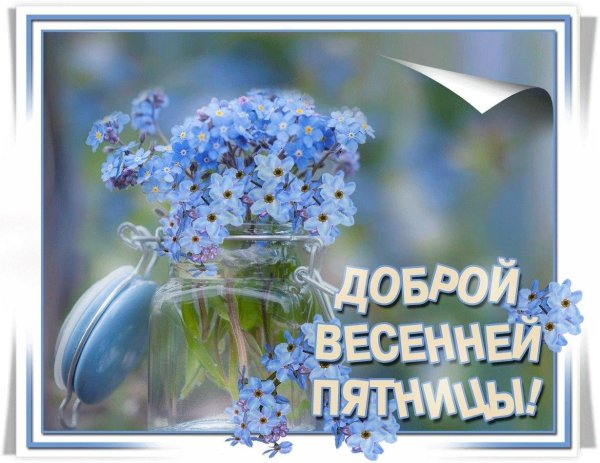 открытки с добрым утром весенние